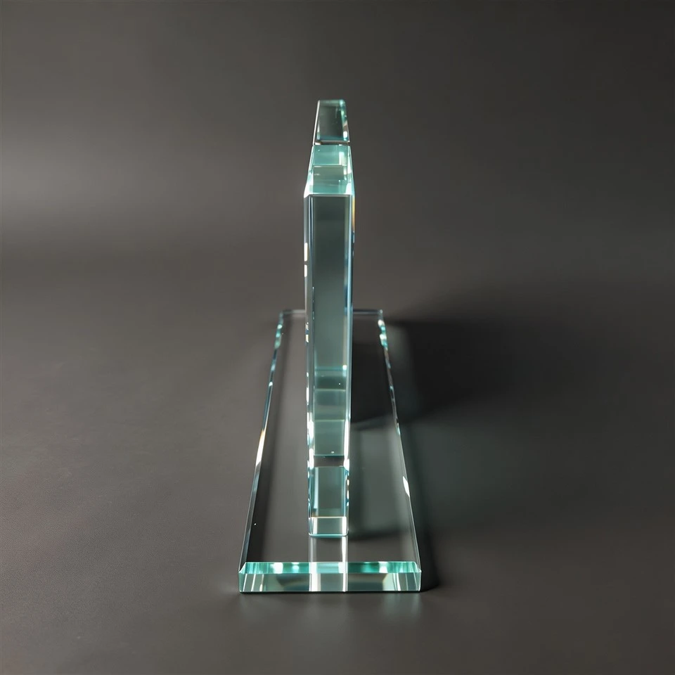 Dual Panel Custom Crystal Desk Plaque best