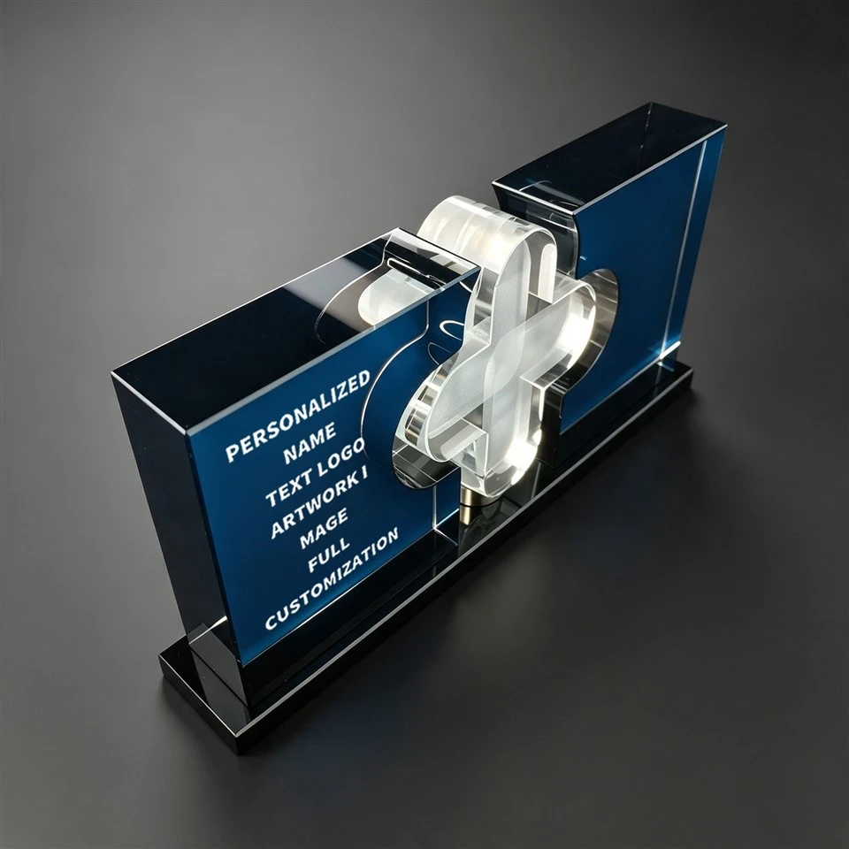Medical Cross Laser Engraved Trophy factory