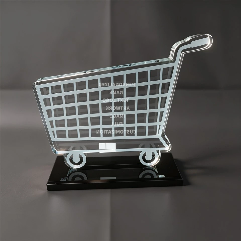 Shopping Cart Crystal Award best